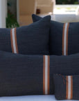 Jasper Pillow Cover | Black 15.7x31"