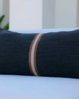 Jasper Pillow Cover | Black 15.7x31"