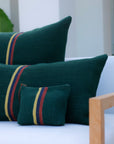 Jasper Pillow Cover | Green 15.7x31"