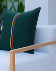 Jasper Pillow Cover | Green 25x25"