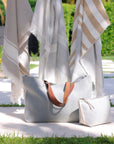 The Belgian Towel | Fouta Ash Stripe