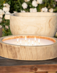 Circular Wood Candle