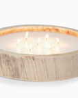 Circular Wood Candle