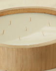Circular Wood Candle