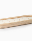 Long Wood Tray Candle