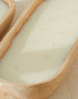 Long Wood Tray Candle