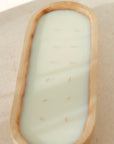 Long Wood Tray Candle