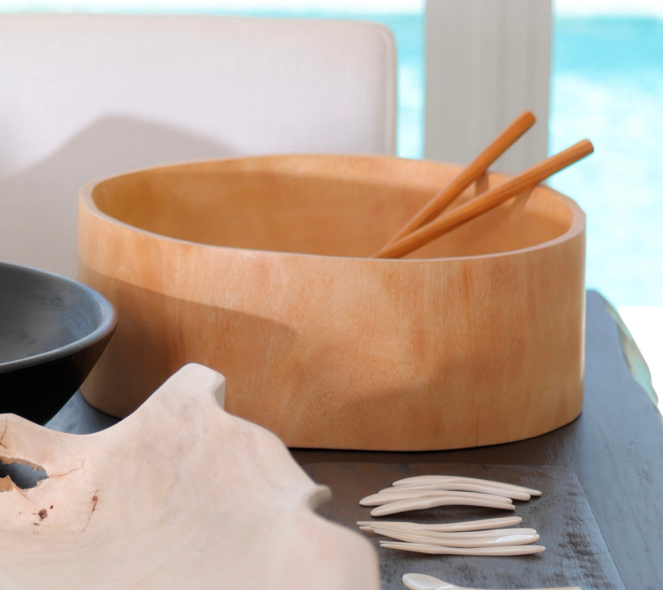 Oversized Mango Wood Bowl