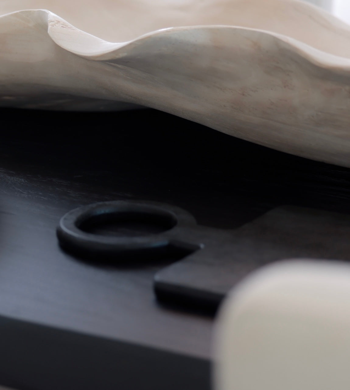 Oversized Black Mango Wood Board