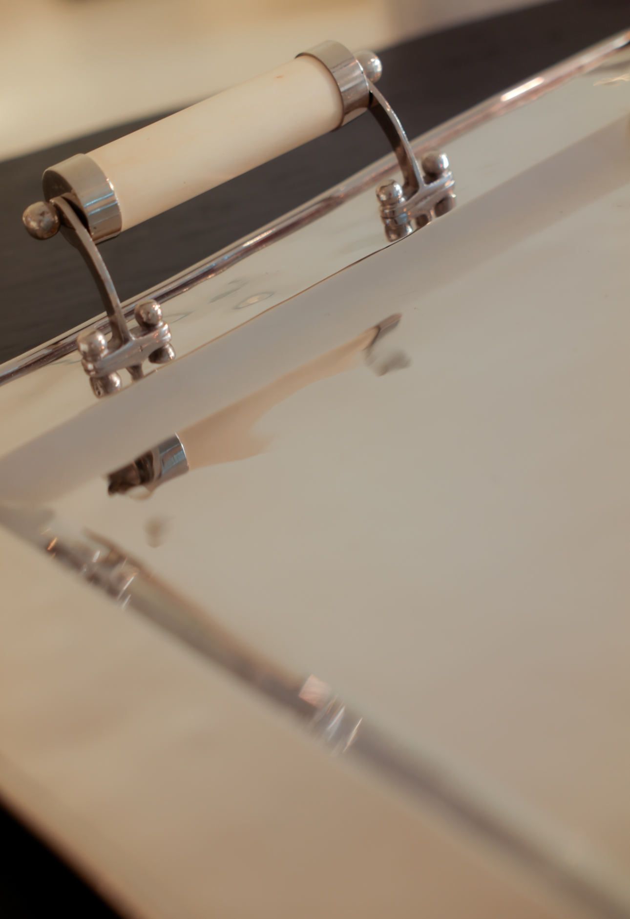 Polished Nickel Square Decorative Tray