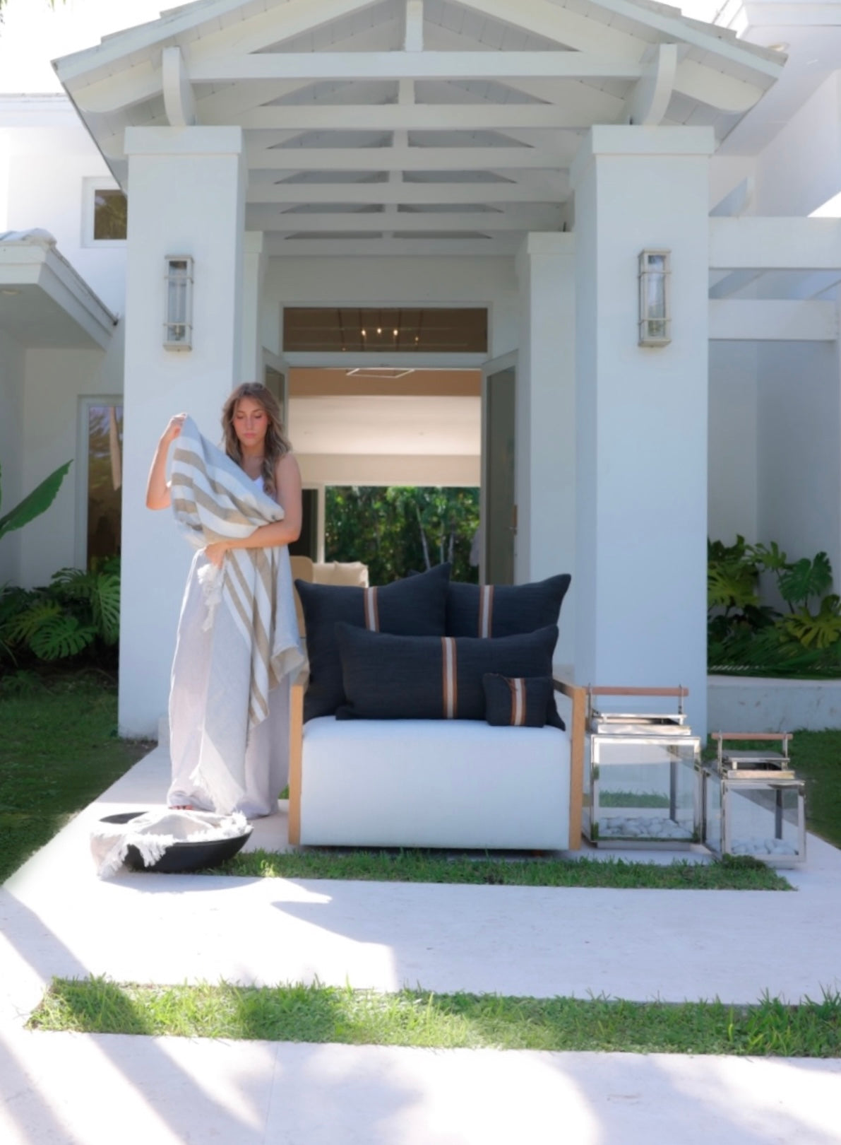 The Belgian Towel | Fouta Ash Stripe