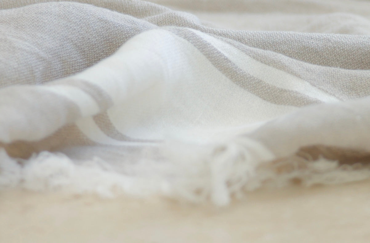 The Belgian Towel | Fouta Flax Stripe