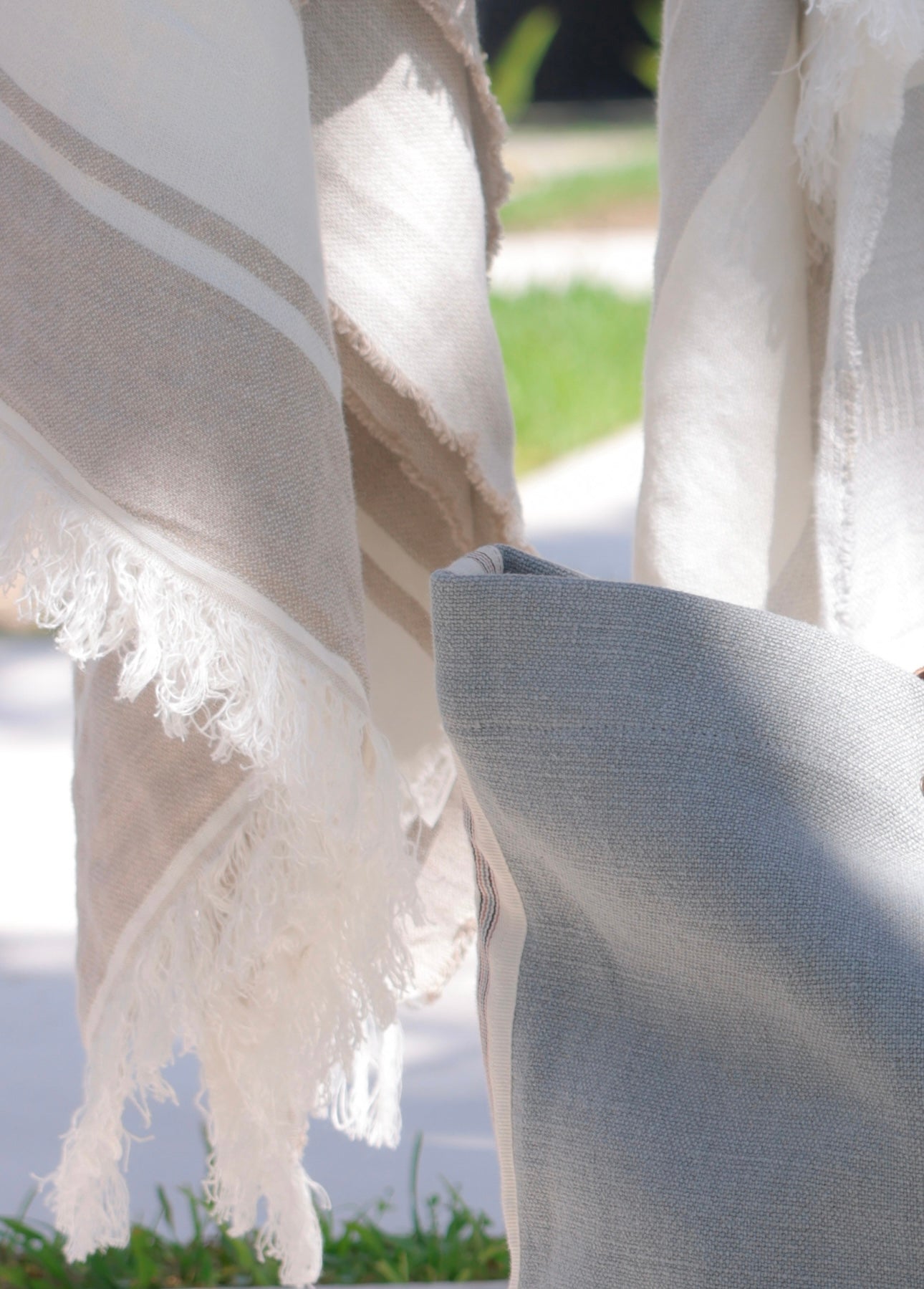 The Belgian Towel | Fouta Flax Stripe