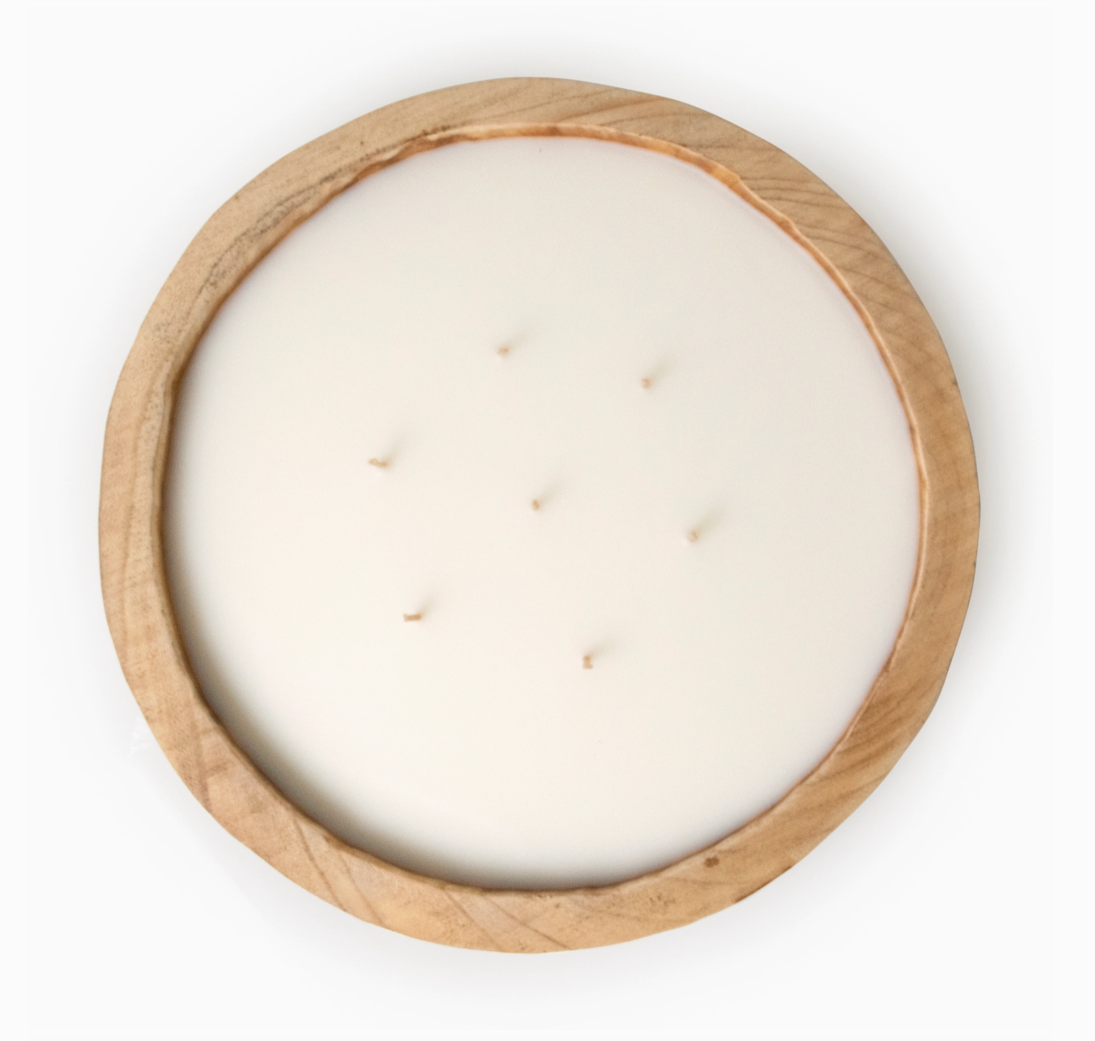 Circular Wood Candle